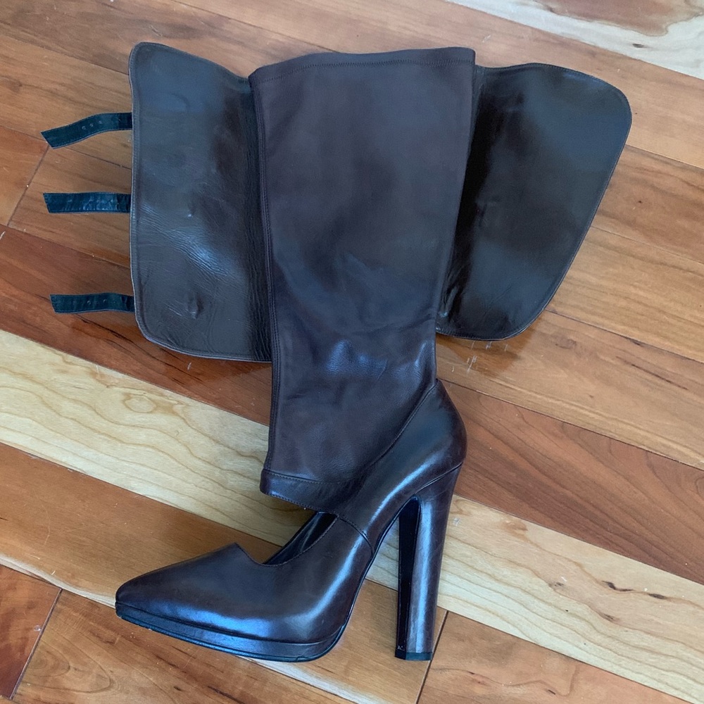 *NEW* Authentic Versace Knee-High Cutout Boots - Picture 4 of 8